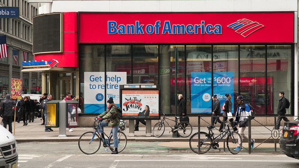 Отдел банка Bank of America